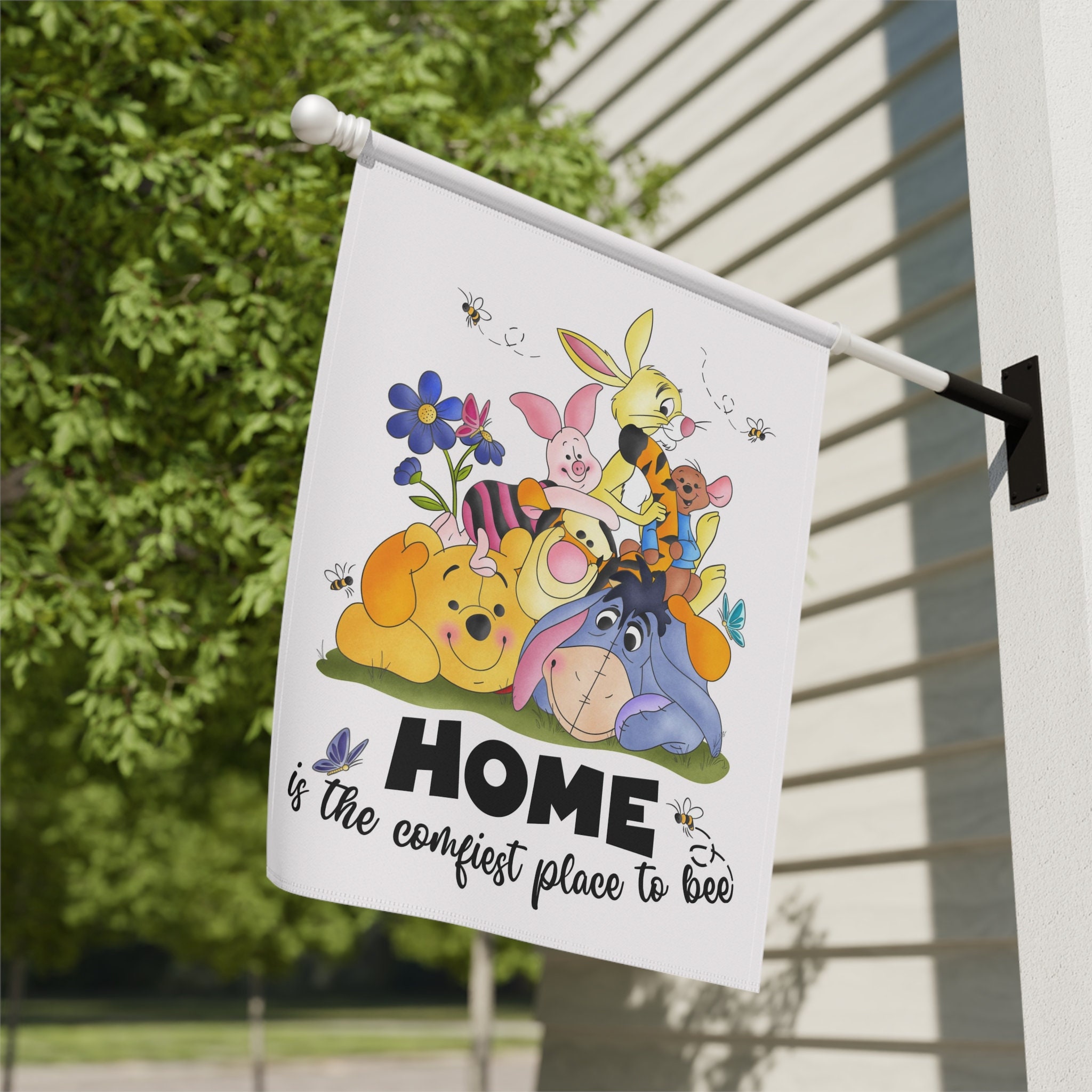 Discover Disney Winnie the Pooh Summer Home and Garden Flag, Flags for the Garden, House Flags