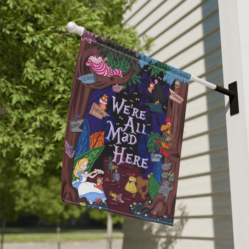 Disney's Alice in Wonderland Home Banner, Unique Home and Garden Flag ...