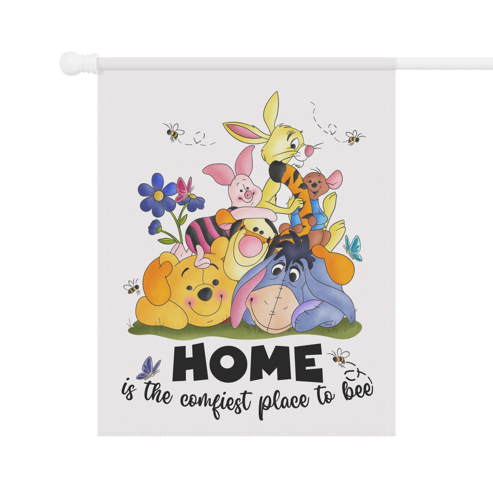 Discover Disney Winnie the Pooh Summer Home and Garden Flag, Flags for the Garden, House Flags