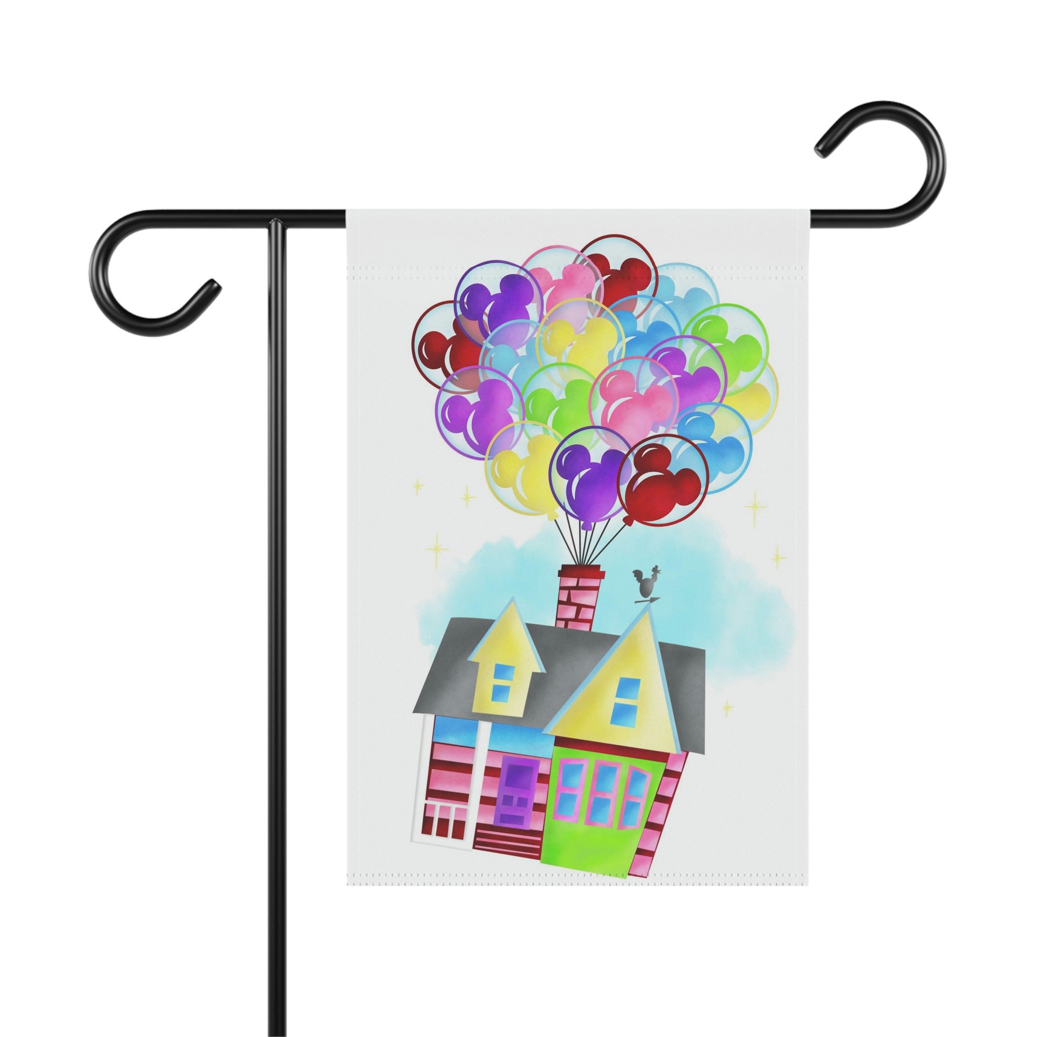 Adventure is Out There Garden Flag, Balloon House Outdoor Decor ...