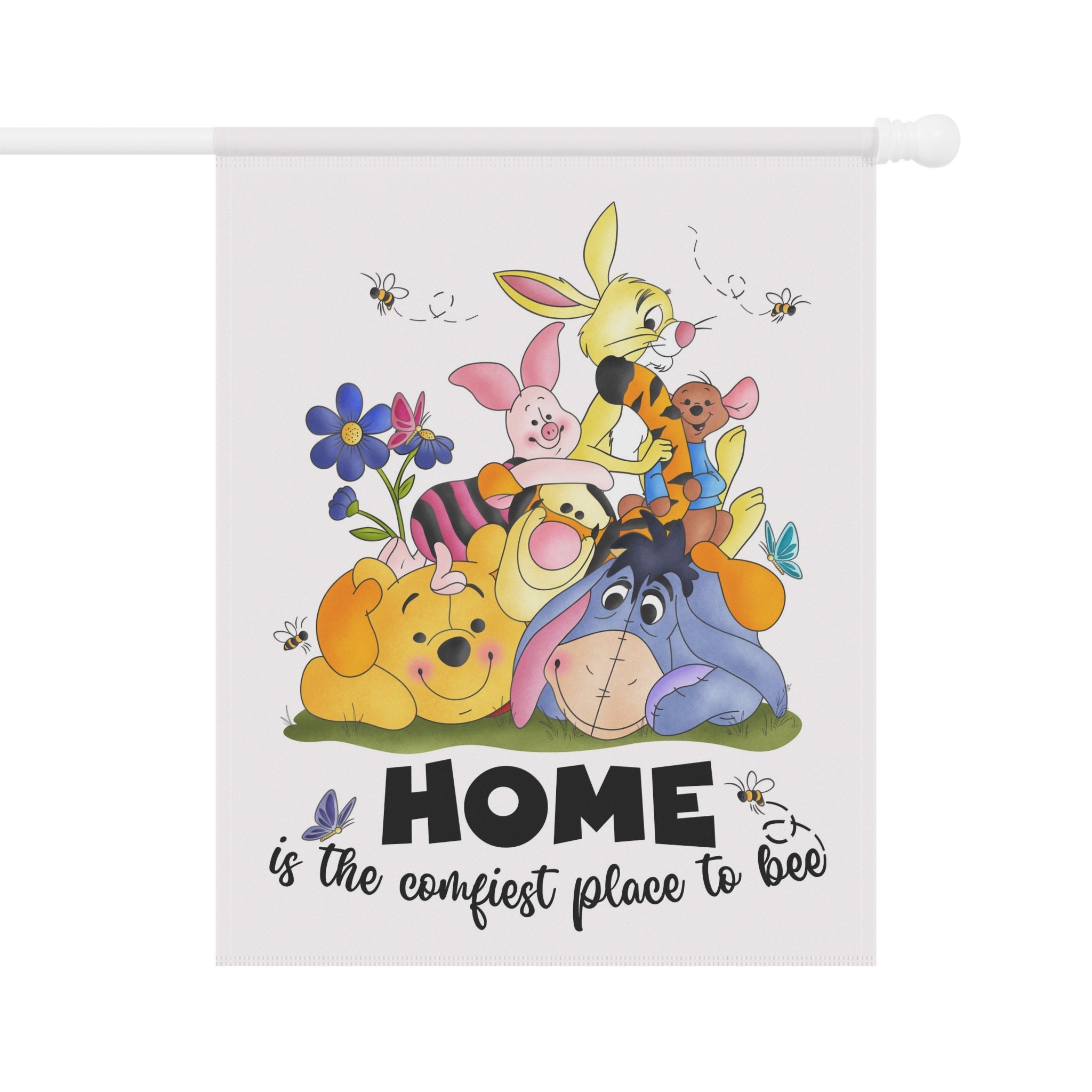 Discover Disney Winnie the Pooh Summer Home and Garden Flag, Flags for the Garden, House Flags