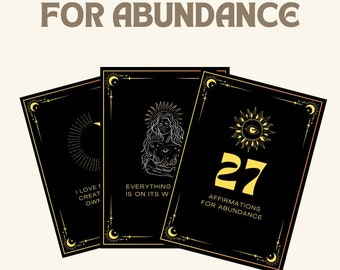 Carte di affermazione dell'abbondanza definitiva del 2024: sblocca la tua prosperità infinita. Empowerment, mentalità positiva, crescita.