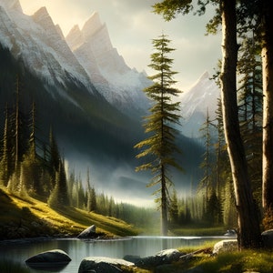 Quiet Place In The Wilderness -Digital Art- Great for Wall Art, Backgrounds, or Downloadable Print