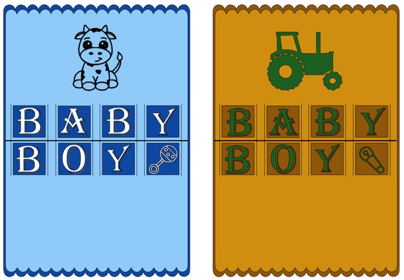 Custom Baby Shower Card boy/girl Etsy