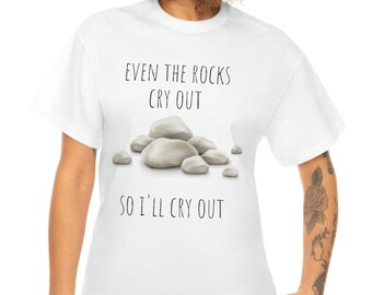 Chemises chrétiennes, chemises de foi, chemise de Jésus, Dieu, t-shirt, rochers crier, dope, aimer comme Jésus, Jésus est mon rocher