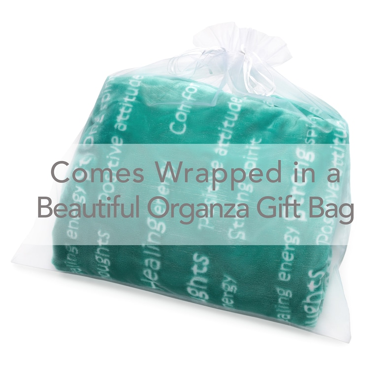 BlankieGram HEALING THOUGHTS Message Throw Blanket with Personalized Card (optional) - The Perfect Caring Gift - 5 colors image 7