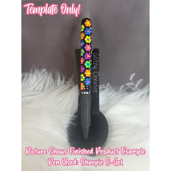 Template for Rhinestone Pens Etsy