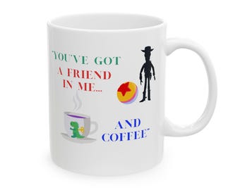 Toy Story Ceramic Coffee Mug, Woody Pixar Ball Design