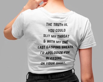 Slit My Throat Shirt | Taking Back Sunday T Shirt | Band Tee - Etsy