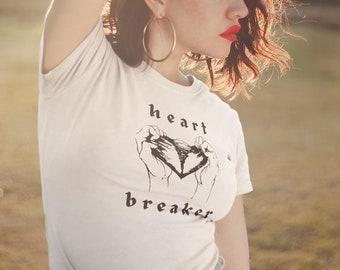 Camiseta Heart Breaker / Camiseta estética oscura / Camiseta de banda
