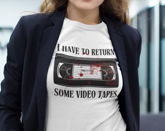 Camiseta de American Psycho Video Tapes / Camiseta de película de terror / Camiseta de Patrick Bateman