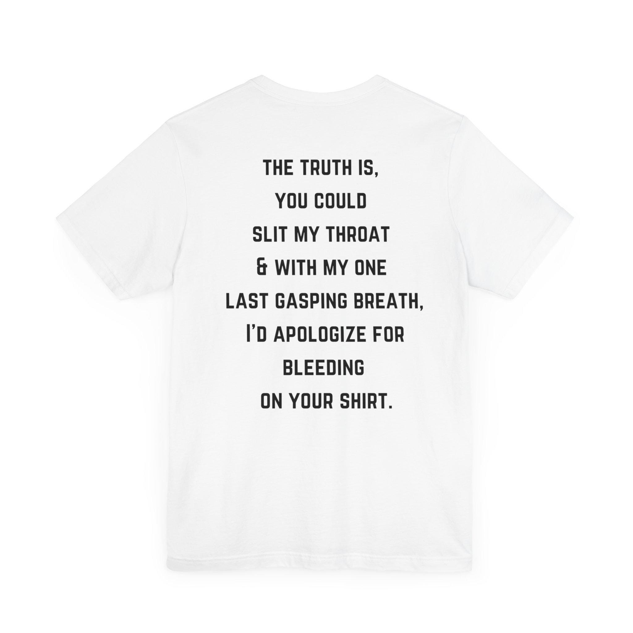 Slit My Throat Shirt | Taking Back Sunday T Shirt | Band Tee - Etsy
