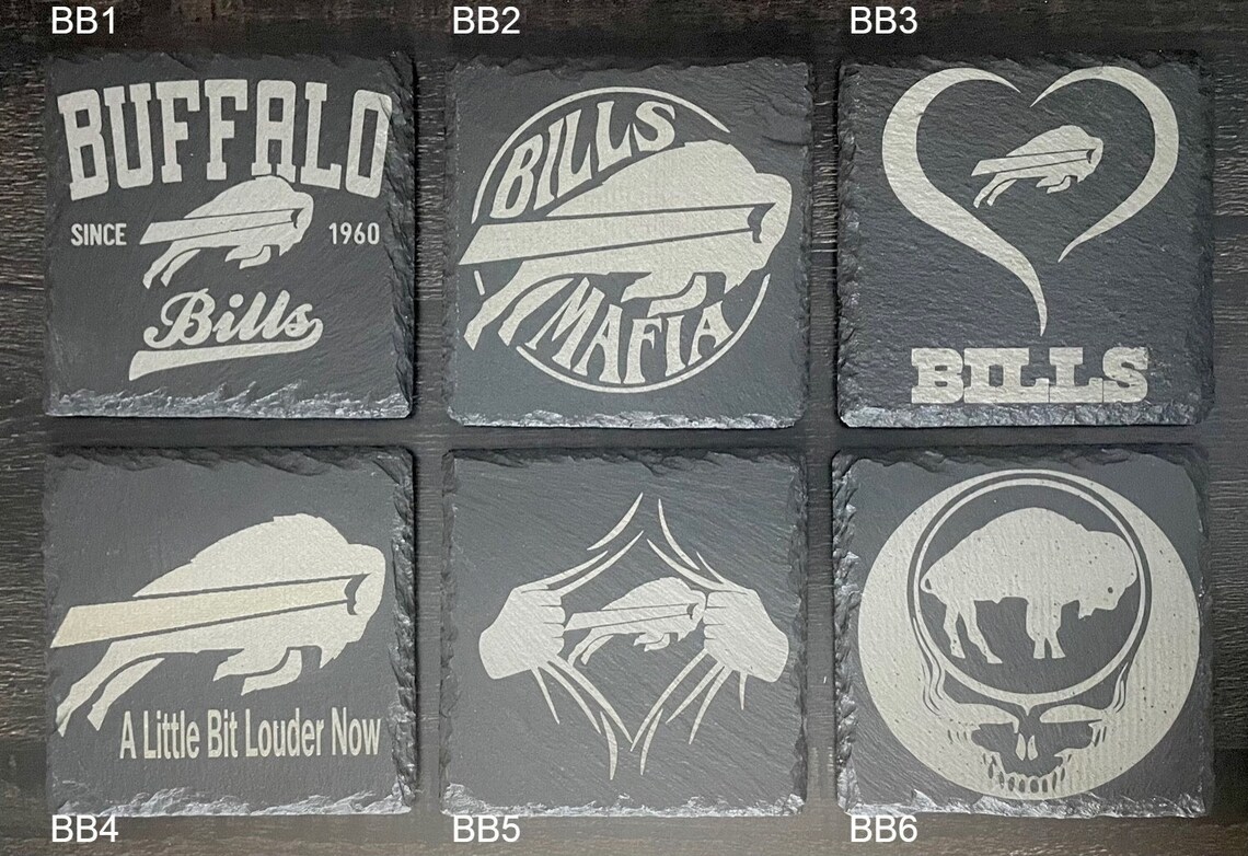 Buffalo Bill's Laser Engraved Stainless Steel License Plate Frame - Sports Theme - Unbranded