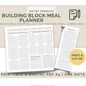 Meal Plan Template, Weekly Meal Plan, Meal Planner PDF, Meal Prep Template, Template Meal Planner, Meal Planner Printable, Meal Plan Macro