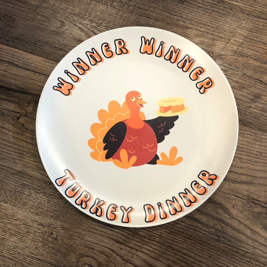 Thanksgiving Plates, Winner Winner Turkey Dinner, Kids Thanksgiving Table, Thanksgiving Table