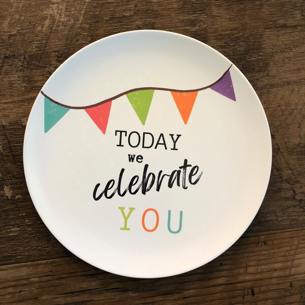 Happy Birthday Plate Etsy
