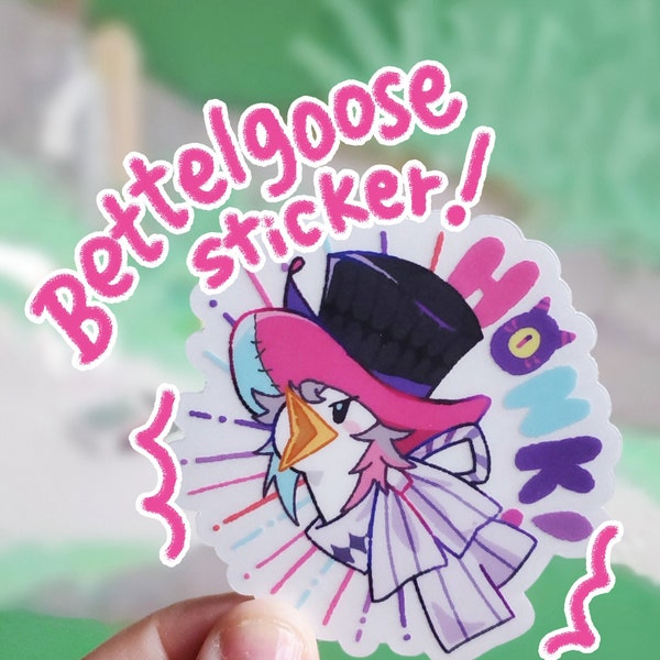 Bettelgoose HONK Clear Sticker