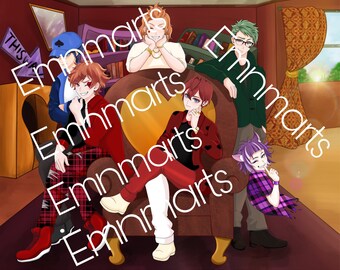 TWISTED WONDERLAND Heartslabyul Riddle Rosehearts 8.5x11 Art Print ...