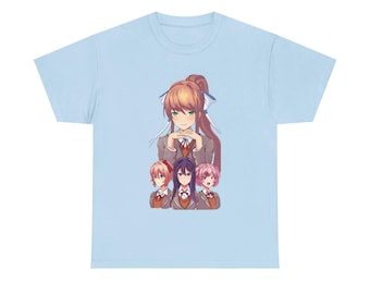 ドキドキ文芸部　Tシャツ ドキドキ文芸部 なつき ビジュアルノベル ジャパニーズカルチャー