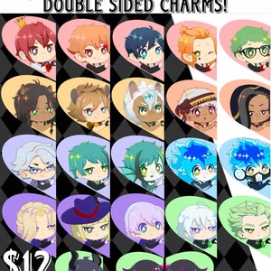 Acrylic Charms / Keychains Twst