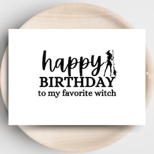 大好きな魔女の誕生日おめでとう - 10月のデジタルグリーティング - すぐにダウンロード