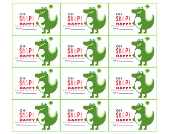 Oh Snap! Valentines Day Cards Printable