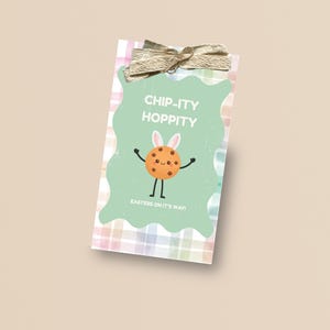 Funny Easter Cookie Tags Printable – Chip-ity Hoppity Treat Tags - Digital Download