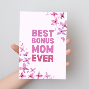 Carte de fête des mères papillon pour maman en prime - cadeau d'anniversaire de belle-mère - téléchargement numérique