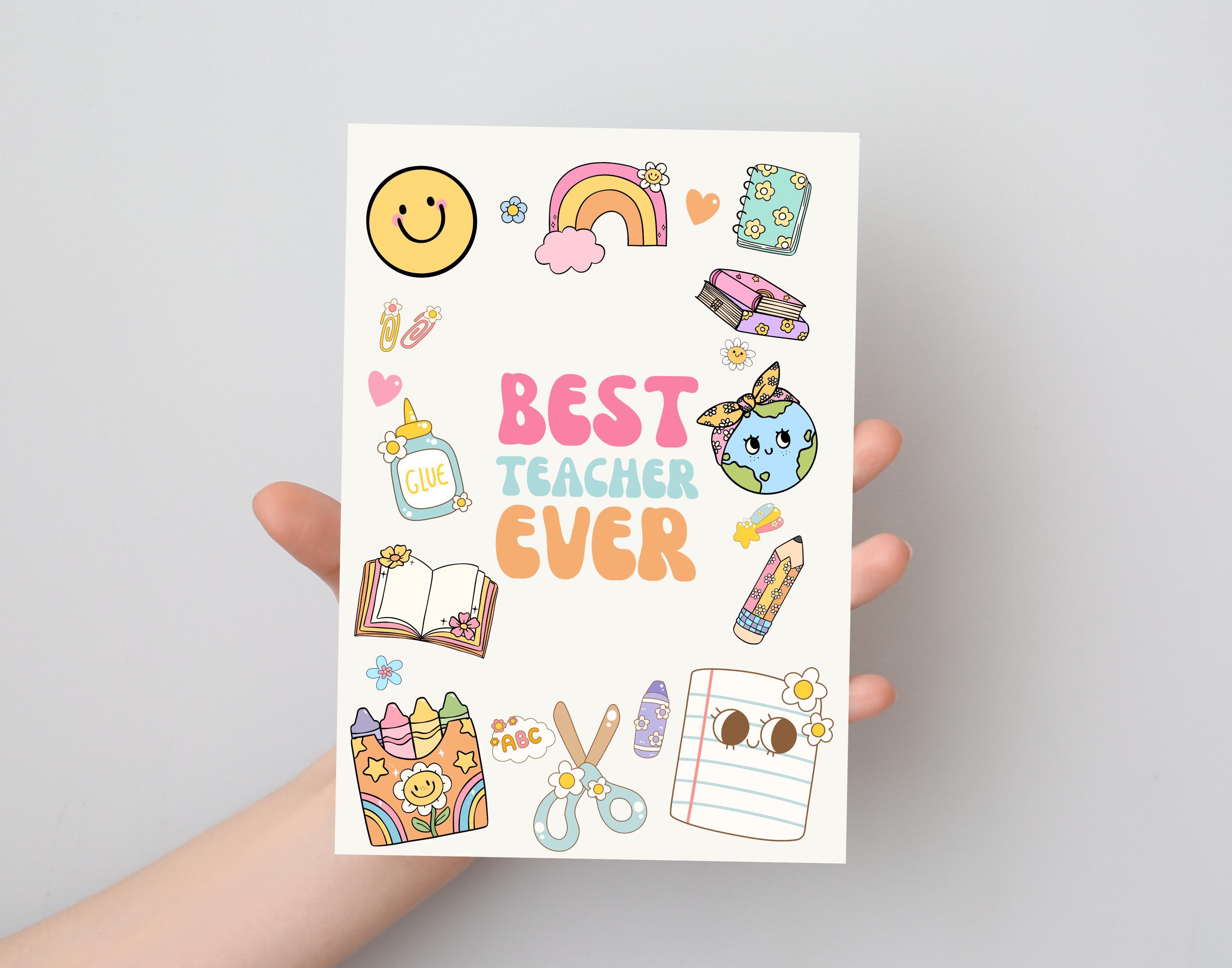 Best Teacher Ever Printable - Teacher Appreciation Gift - Instant ...