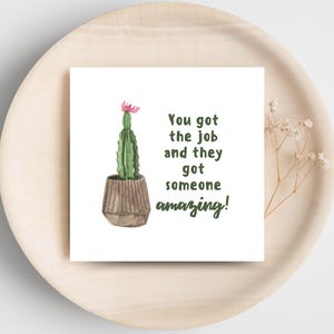 New Job Congratulations Card – Funny Printable “Congrats on the New Job” – Instant Download
