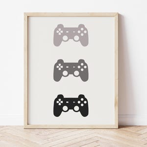 Trendy Gaming Room Decor – Stylish Digital Art Prints – Instant Download – Minimalist Controller Wall Art – Gamer Gift