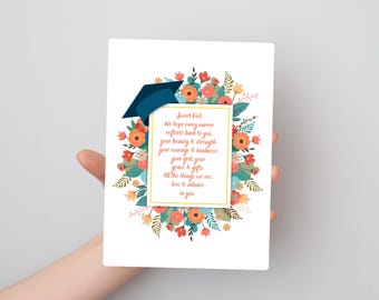 Tarjeta de graduación para hija - Imprimible, promoción de 2026 - Tarjeta de felicitación para graduada - Descarga digital