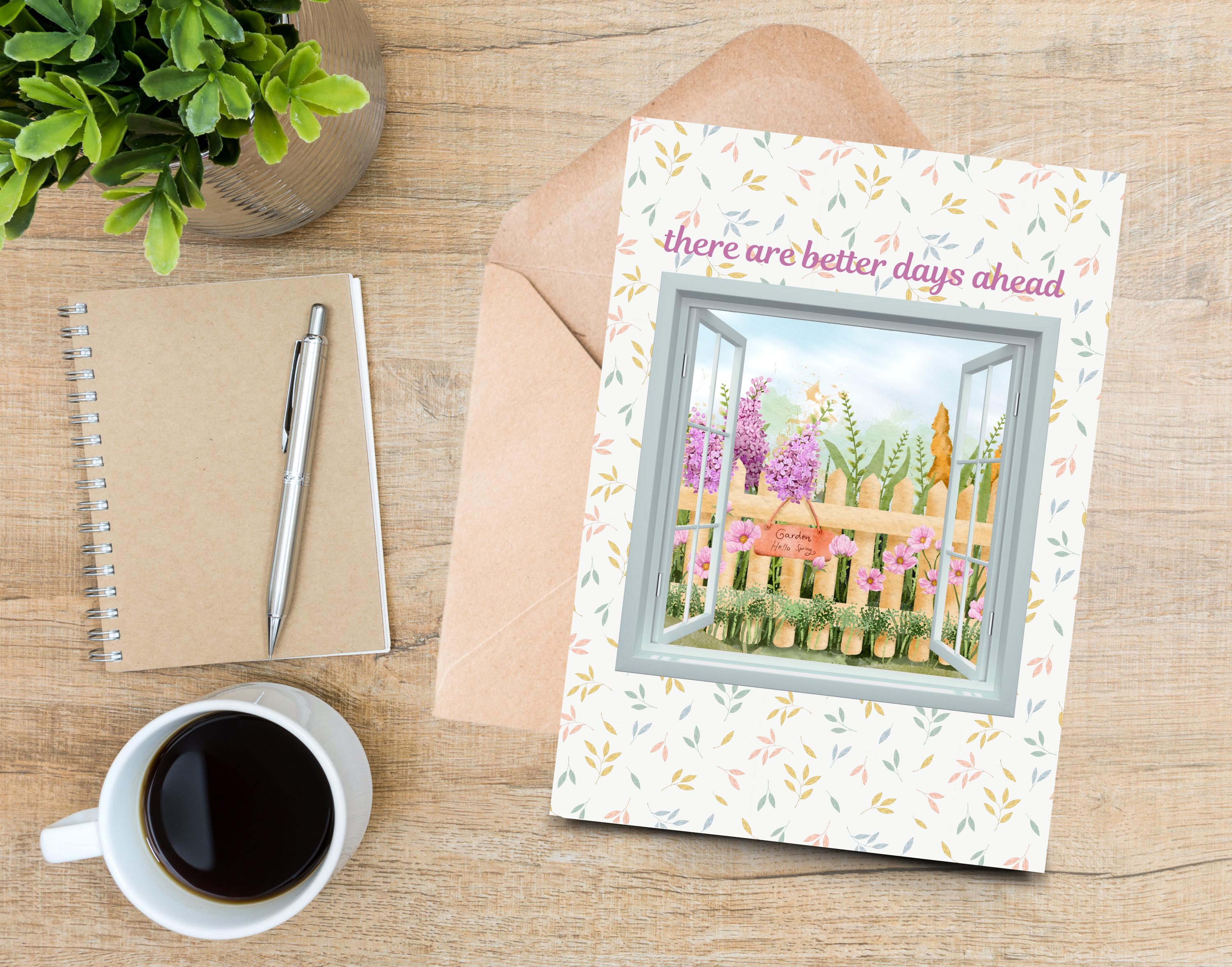 There Are Better Days Ahead Card - Encouragement Sympathy - Printable ...