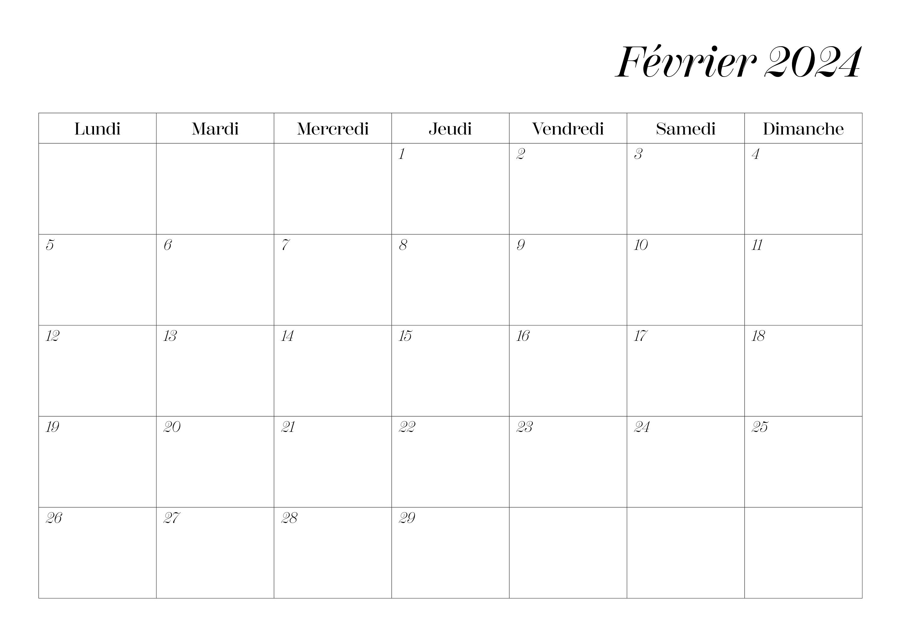 2024 Calendar 2024 Agenda Digital Planner 2024 French Etsy