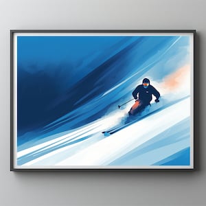 Ski Poster, Apres Ski , Vintage Ski Poster, Sunset Ski Poster, Digital File, Print, Ski Cabin
