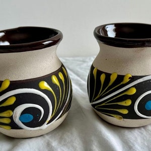 Mexican hand painted mugs