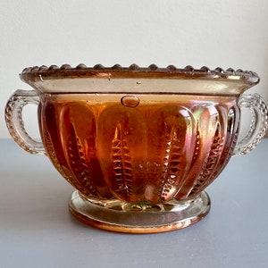Carnival glass bowl