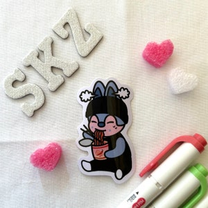 Stray Kids Skzoo Bang Chan Wolf Chan Eating Spicy Noodles Sticker