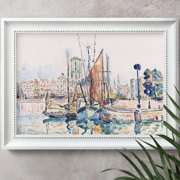 La Rochelle, Paul Signac, 1911, Watercolors (digital download)
