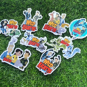 Wild Kratts, Water Bottle Sticker, Stickers, Laptop Stickers, Decals, Party Favors