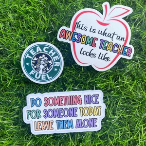 Teacher Sticker: Water-Resistant Decal for Laptop, Water Bottle