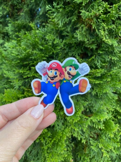 Super Mario Bros, Water Bottle Sticker, Stickers, Laptop Stickers ...