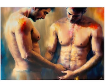 Touch it - High-quality art print, Gay Wall Art, Gay Art, Gay Males, lgbt art, lgbtq, male art, aesthetic males