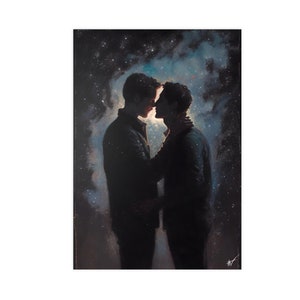 Starga(y)zing - Gay Art, High quality art print, gay male, gay males, gay wall art, gay men, gay love, pride wall decor, pride print, queer