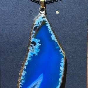 Blue Agate Pendant