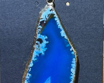 Blue Agate Pendant