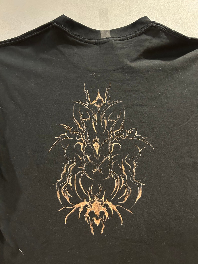 Cybersigil Bleach-dyed Shirt - Etsy