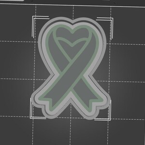 Heart Ribbon Freshie STL, Instant Download, STL file only, 3D Printing