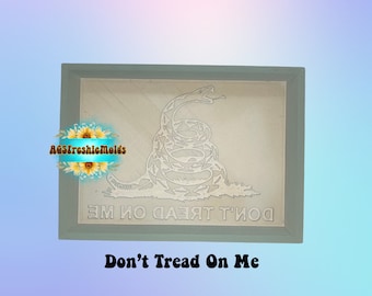 Don't Tread On Me Silicone Mold - Freshies, Silicone Molds, Silicone Freshie Mold, Molds for Freshies, Aroma Bead Molds, Soap Mold, Wax