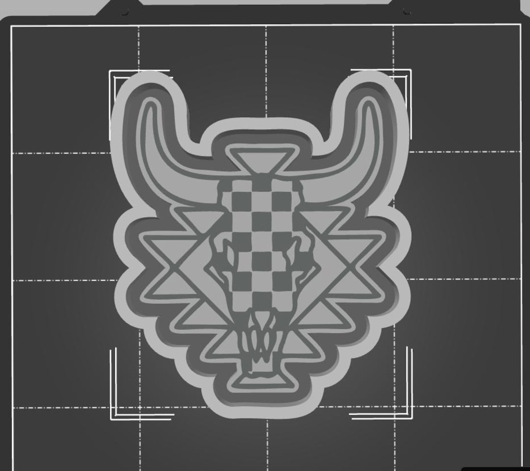 Aztec Checkered Bull Freshie STL, Instant Download, STL File Only, 3D ...